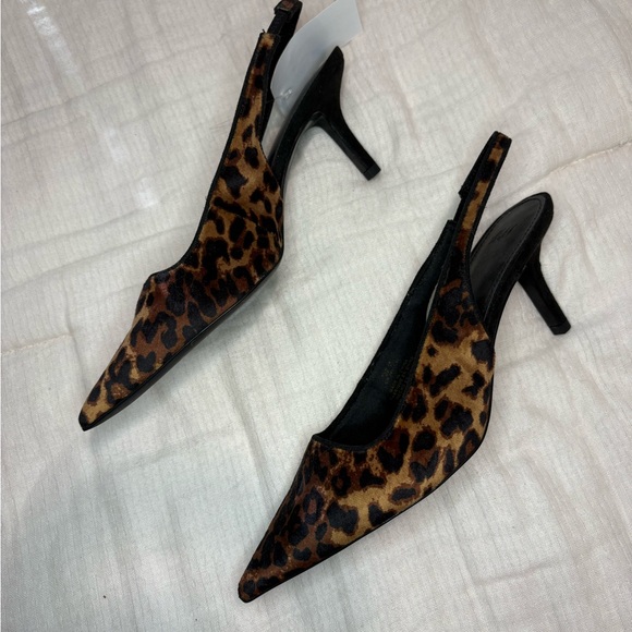 H&M Animal Print Slingback Heels - Picture 2 of 3